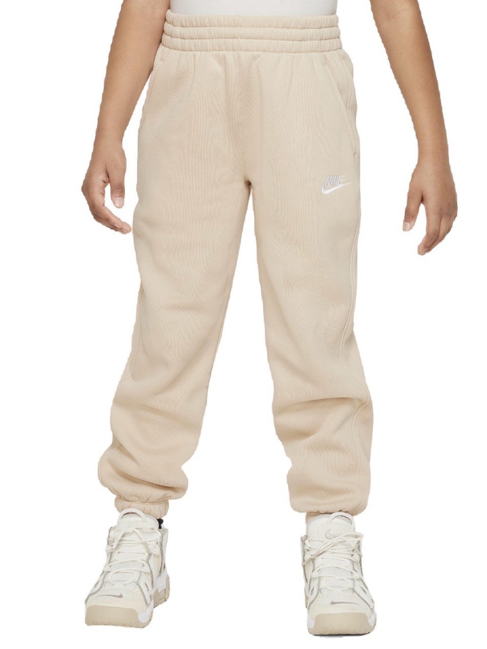 NWT Nike Kids Beige Fleece Joggers